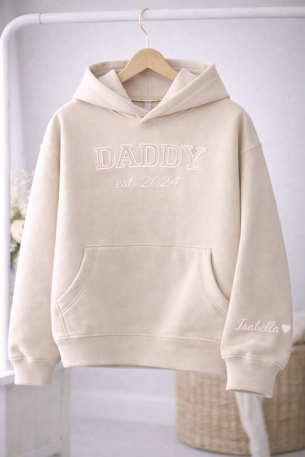 DADDY Hoodie-Personalized sleeve
